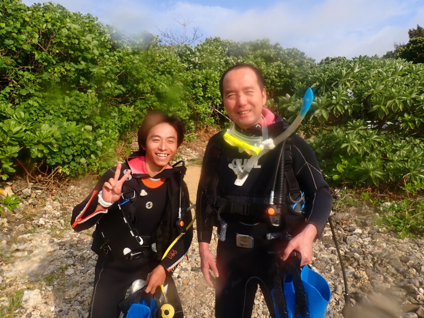 多田浜のビーチで