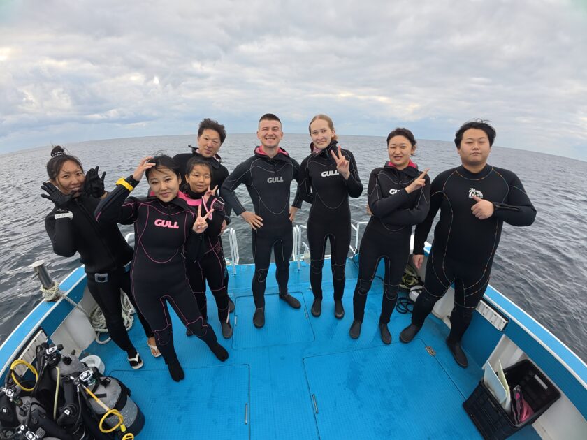 笑顔溢れる新春ファンダイビング