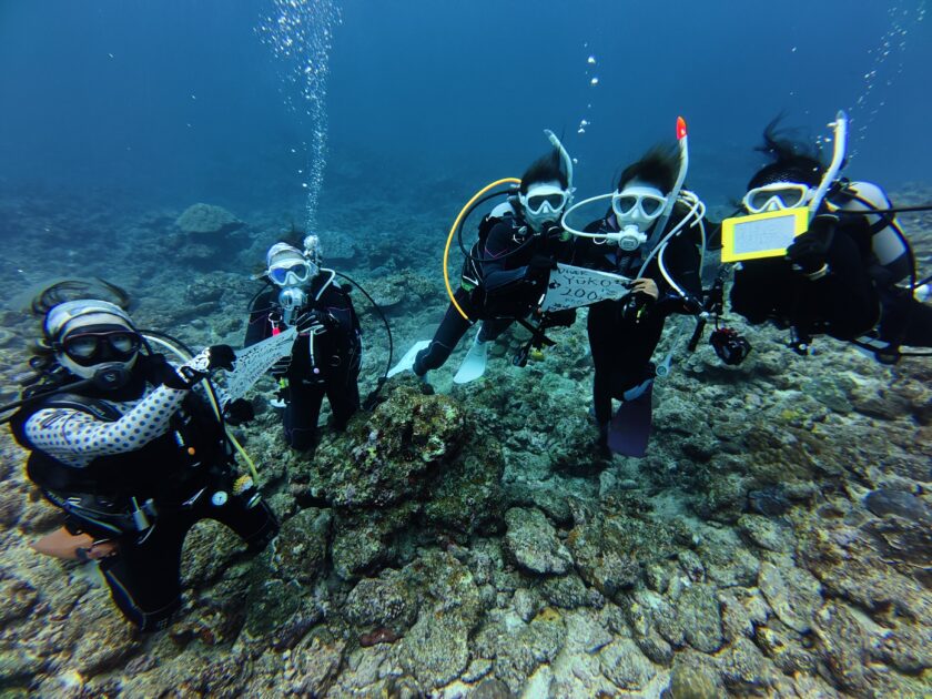 メモリアルダイブでお祝いで～す☆彡