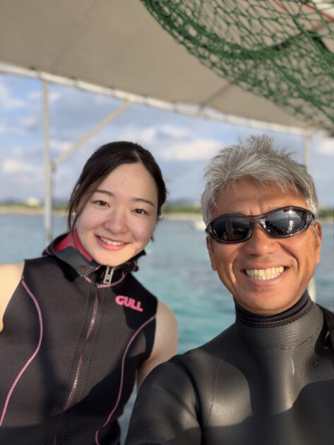 透視度抜群の海でライセンス講習