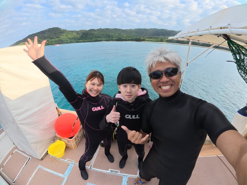 大崎で水面マンタ